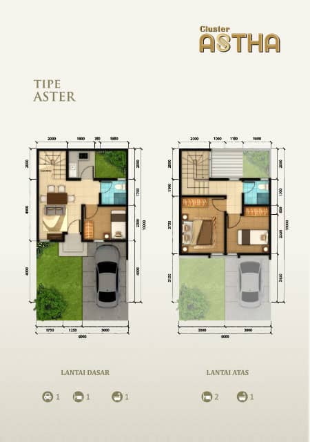 Layout Rumah type Aster