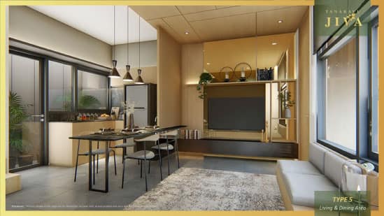 Living dan Dining Area Type 5