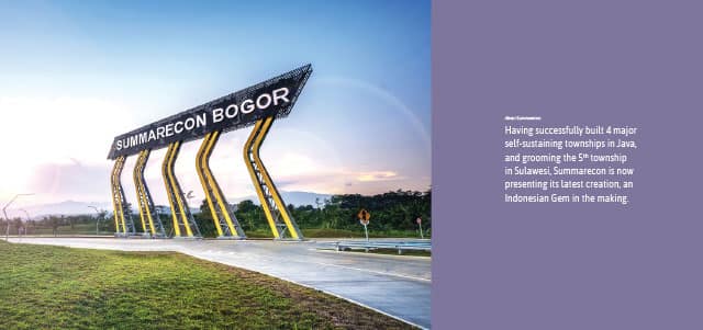 Gerbang Utama Summarecon Bogor yang megah