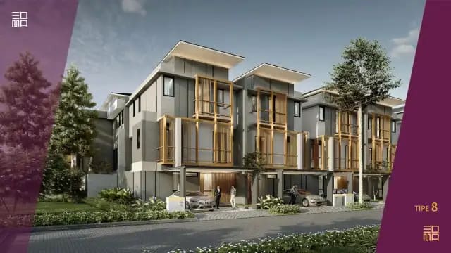 Fasad rumah type 8 Corner