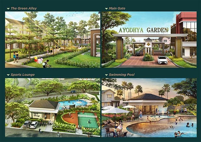 Fasilitas lengkap cluster Ayodhya Garden 2 Alam Sutera 