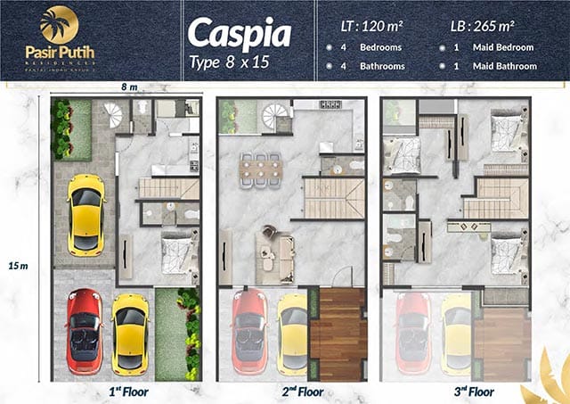 floor plan Rumah Type Caspia