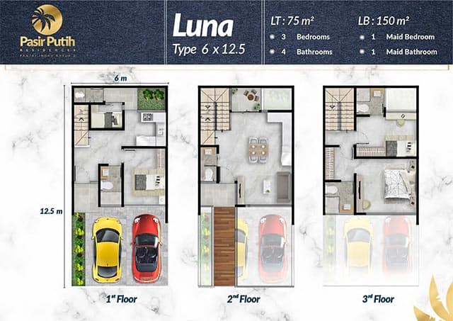 Floor Plan Rumah Type Luna