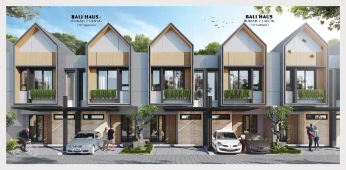 Fasad rumah type 2 lantai