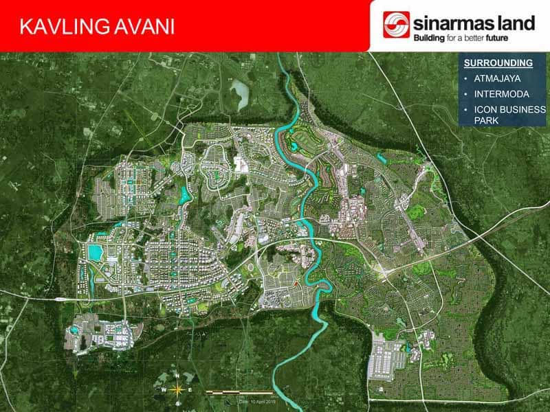 Lokasi kavling Avani berada berdekatan dengan Universitas Atmajaya, Intermoda dan Icon Bussiness Park 