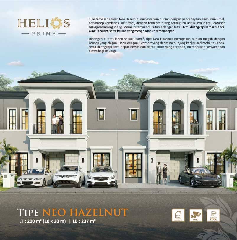 desain rumah type neo hazelnut perumahan tangerang